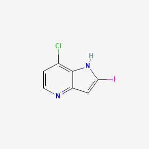 molecular formula C7H4ClIN2 B2524880 7-氯-2-碘-1H-吡咯并[3,2-b]吡啶 CAS No. 1260383-50-3