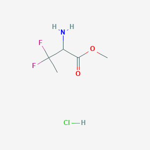 B2524883 Methyl 2-amino-3,3-difluorobutanoate;hydrochloride CAS No. 171083-44-6