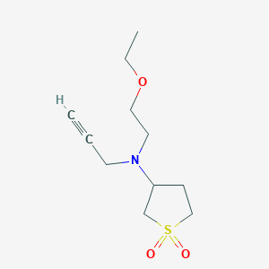 3-[(2-Ethoxyethyl)(prop-2-yn-1-yl)amino]-1lambda6-thiolane-1,1-dione