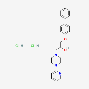 1-([1,1'-Biphenyl]-4-yloxy)-3-(4-(pyridin-2-yl)piperazin-1-yl)propan-2-ol dihydrochloride