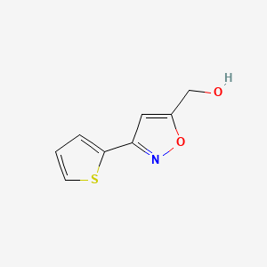B2524927 (3-(2-Thienyl)isoxazol-5-yl)methan-1-ol CAS No. 184868-43-7