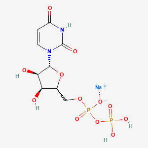 molecular formula C9H13N2NaO12P2 B2524929 5'-三氢二磷酸乌苷钠盐 CAS No. 1457-11-0