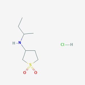 molecular formula C8H18ClNO2S B2524930 盐酸N-(仲丁基)四氢噻吩-3-胺 1,1-二氧化物 CAS No. 1052420-41-3