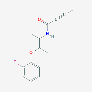 B2524950 N-[3-(2-Fluorophenoxy)butan-2-yl]but-2-ynamide CAS No. 2411297-51-1