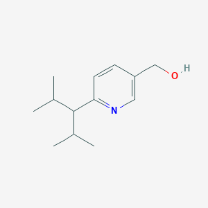 molecular formula C13H21NO B2525027 [6-(2,4-二甲基戊-3-基)吡啶-3-基]甲醇 CAS No. 2137771-46-9