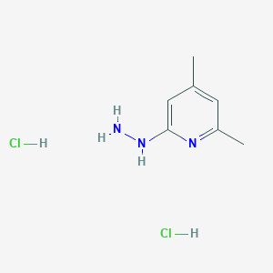 molecular formula C7H13Cl2N3 B2525031 2-肼基-4,6-二甲基吡啶二盐酸盐 CAS No. 2048273-79-4