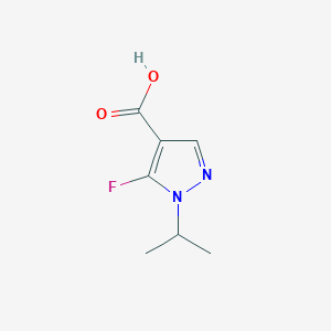 molecular formula C7H9FN2O2 B2525036 5-fluoro-1-(propan-2-yl)-1H-pyrazole-4-carboxylic acid CAS No. 1694276-99-7