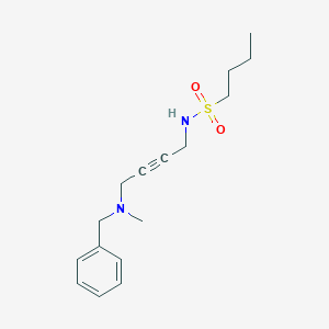 molecular formula C16H24N2O2S B2525044 N-(4-(苄基(甲基)氨基)丁-2-炔-1-基)丁烷-1-磺酰胺 CAS No. 1396852-44-0