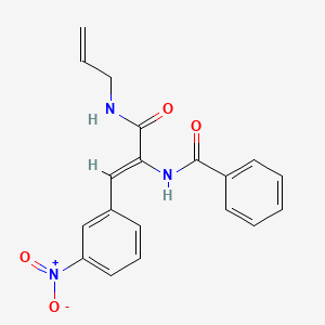 molecular formula C19H17N3O4 B2525048 (Z)-N-(3-(烯丙基氨基)-1-(3-硝基苯基)-3-氧代丙-1-烯-2-基)苯甲酰胺 CAS No. 300849-72-3