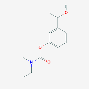 molecular formula C12H17NO3 B2525053 3-(1-Hydroxyethyl)phenyl ethyl(methyl)carbamate CAS No. 1222073-98-4