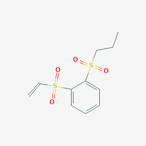 molecular formula C11H14O4S2 B2525065 1-(Ethenesulfonyl)-2-(propane-1-sulfonyl)benzene CAS No. 1155564-64-9