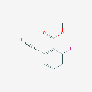 molecular formula C10H7FO2 B2525067 Methyl 2-ethynyl-6-fluorobenzoate CAS No. 2551119-21-0