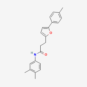 N-(3,4-dimethylphenyl)-3-[5-(4-methylphenyl)furan-2-yl]propanamide