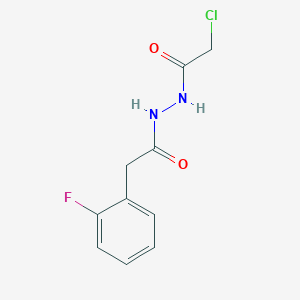 B2525080 N'-(2-chloroacetyl)-2-(2-fluorophenyl)acetohydrazide CAS No. 2172079-32-0