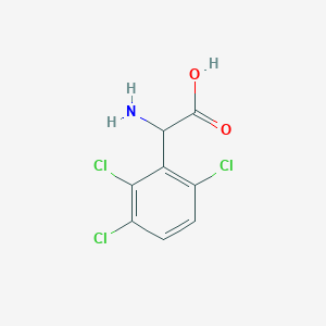 B2525088 2-Amino-2-(2,3,6-trichlorophenyl)acetic acid CAS No. 1259999-73-9