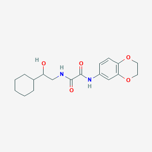 molecular formula C18H24N2O5 B2525118 N1-(2-环己基-2-羟乙基)-N2-(2,3-二氢苯并[b][1,4]二氧杂环-6-基)草酰胺 CAS No. 1351620-82-0