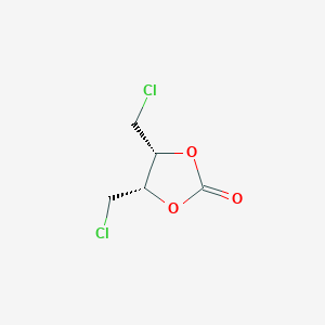 molecular formula C5H6Cl2O3 B2525123 (4R,5S)-4,5-Bis(chloromethyl)-1,3-dioxolan-2-one CAS No. 2193052-13-8