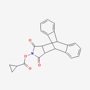 17-[(Cyclopropylcarbonyl)oxy]-17-azapentacyclo[6.6.5.0~2,7~.0~9,14~.0~15,19~]nonadeca-2(7),3,5,9(14),10,12-hexaene-16,18-dione