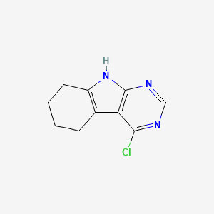 molecular formula C10H10ClN3 B2525127 4-cloro-6,7,8,9-tetrahidro-5H-pirimido[4,5-b]indol CAS No. 173458-87-2