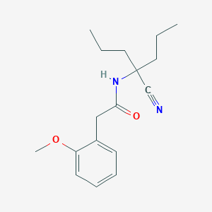 molecular formula C17H24N2O2 B2525128 N-(1-cyano-1-propylbutyl)-2-(2-methoxyphenyl)acetamide CAS No. 1281080-74-7