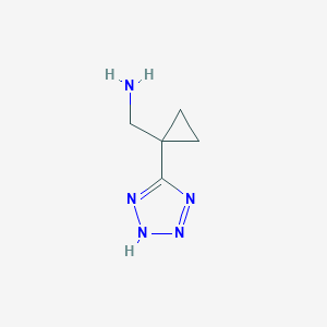 molecular formula C5H9N5 B2525140 [1-(2H-Tetrazol-5-yl)cyclopropyl]methanamine CAS No. 2229492-22-0