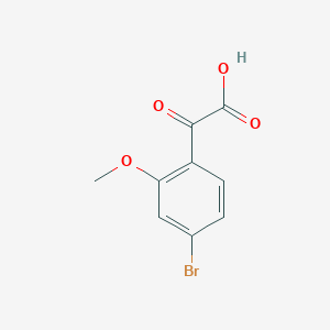 molecular formula C9H7BrO4 B2525187 2-(4-Bromo-2-methoxyphenyl)-2-oxoacetic acid CAS No. 1897334-40-5