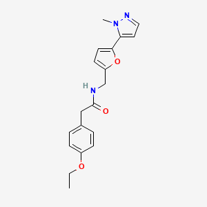 2-(4-Ethoxyphenyl)-N-[[5-(2-methylpyrazol-3-yl)furan-2-yl]methyl]acetamide