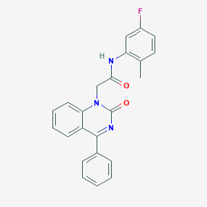 N-(5-fluoro-2-methylphenyl)-2-(2-oxo-4-phenylquinazolin-1(2H)-yl)acetamide