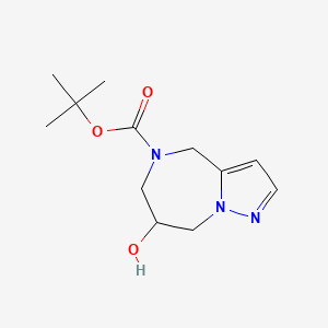 Tert-Butyl 7-Hydroxy-7,8-Dihydro-4H-Pyrazolo[1,5-A][1,4]Diazepine-5(6H)-Carboxylate