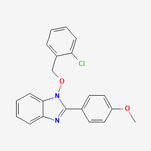 4-{1-[(2-chlorobenzyl)oxy]-1H-1,3-benzimidazol-2-yl}phenyl methyl ether