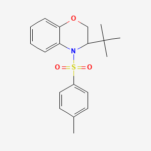 3-(tert-butyl)-4-[(4-methylphenyl)sulfonyl]-3,4-dihydro-2H-1,4-benzoxazine