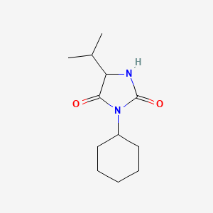molecular formula C12H20N2O2 B2525260 3-Cyclohexyl-5-isopropylimidazolidine-2,4-dione CAS No. 1437-61-2