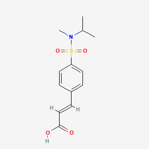 molecular formula C13H17NO4S B2525301 3-{4-[Methyl(propan-2-yl)sulfamoyl]phenyl}prop-2-enoic acid CAS No. 1049157-55-2