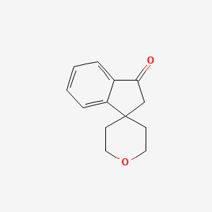 molecular formula C13H14O2 B2525316 Spiro[2H-indene-3,4'-oxane]-1-one CAS No. 80813-11-2