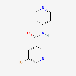 molecular formula C11H8BrN3O B2525346 5-bromo-N-(pyridin-4-yl)pyridine-3-carboxamide CAS No. 634173-90-3