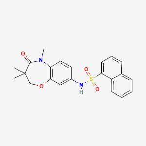 N-(3,3,5-trimethyl-4-oxo-2,3,4,5-tetrahydrobenzo[b][1,4]oxazepin-8-yl)naphthalene-1-sulfonamide