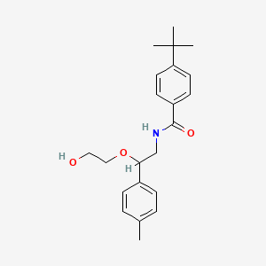 molecular formula C22H29NO3 B2525373 4-(叔丁基)-N-(2-(2-羟乙氧基)-2-(对甲苯基)乙基)苯甲酰胺 CAS No. 1795414-12-8