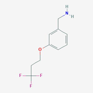 B2525382 [3-(3,3,3-Trifluoropropoxy)phenyl]methanamine CAS No. 1341356-30-6