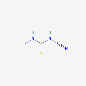 molecular formula C3H5N3S B2525385 1-氰基-3-甲基硫脲 CAS No. 78286-57-4
