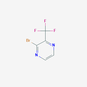 molecular formula C5H2BrF3N2 B2525390 2-Bromo-3-(trifluoromethyl)pyrazine CAS No. 1365988-38-0