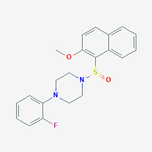 1-(2-Fluorophenyl)-4-[(2-methoxy-1-naphthyl)sulfinyl]piperazine