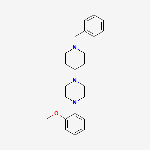 molecular formula C23H31N3O B2525421 1-(1-Benzylpiperidin-4-yl)-4-(2-methoxyphenyl)piperazine CAS No. 415967-82-7