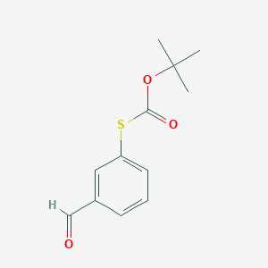 molecular formula C12H14O3S B2525431 Tert-butyl (3-formylphenyl)sulfanylformate CAS No. 396725-72-7
