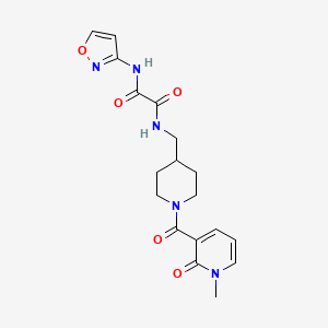 B2525432 N1-(isoxazol-3-yl)-N2-((1-(1-methyl-2-oxo-1,2-dihydropyridine-3-carbonyl)piperidin-4-yl)methyl)oxalamide CAS No. 1234896-89-9