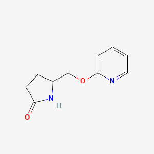B2525439 5-[(Pyridin-2-yloxy)methyl]pyrrolidin-2-one CAS No. 2175979-33-4