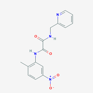 molecular formula C15H14N4O4 B2525456 N1-(2-甲基-5-硝基苯基)-N2-(吡啶-2-基甲基)草酰胺 CAS No. 899974-99-3