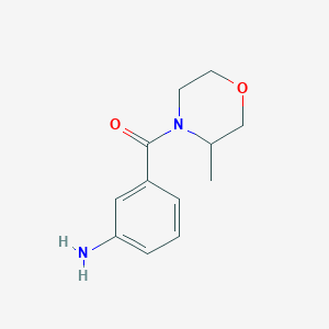 molecular formula C12H16N2O2 B2525474 3-(3-Methylmorpholine-4-carbonyl)aniline CAS No. 1156650-30-4