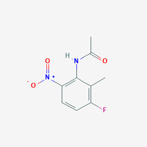 molecular formula C9H9FN2O3 B2525485 N-(3-fluoro-2-méthyl-6-nitrophényl)acétamide CAS No. 156243-41-3