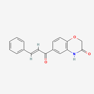 molecular formula C17H13NO3 B2525542 6-cinnamoyl-2H-1,4-benzoxazin-3(4H)-one CAS No. 665021-94-3