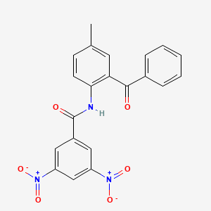 N-(2-benzoyl-4-methylphenyl)-3,5-dinitrobenzamide